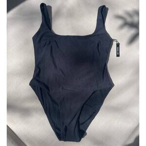 SET Active | NWT Black Baby French Terry U Bra One Piece Bathing Suit M